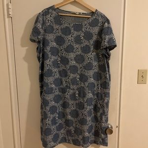 Seasalt Cornwall sunflower shift dress US 16